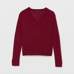 NWT Club Monaco Zaydie Wool Sweater in Wine (size S)